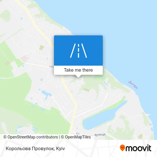 Карта Корольова Провулок
