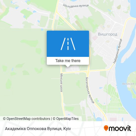Академіка Оппокова Вулиця map