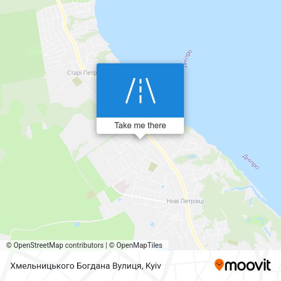 Карта Хмельницького Богдана Вулиця