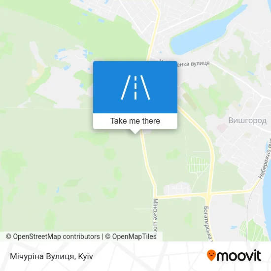 Карта Мічуріна Вулиця