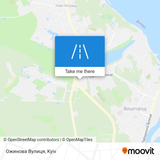 Ожинова Вулиця map