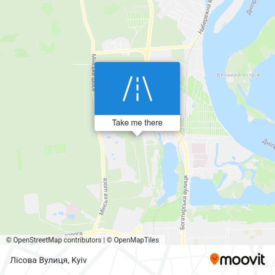 Лісова Вулиця map