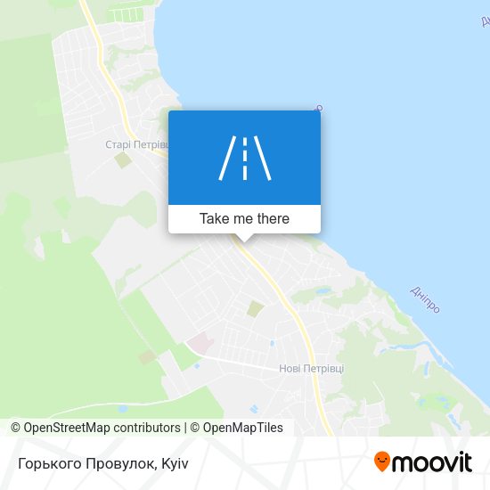 Карта Горького Провулок