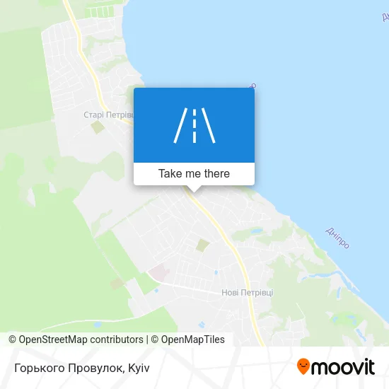 Карта Горького Провулок