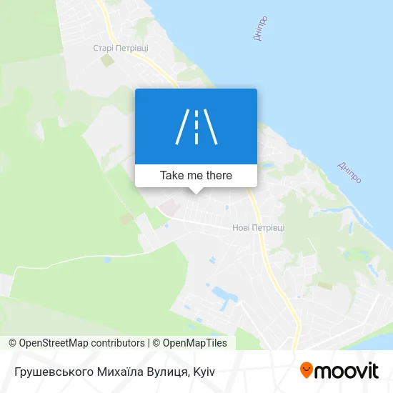 Карта Грушевського Михаїла Вулиця