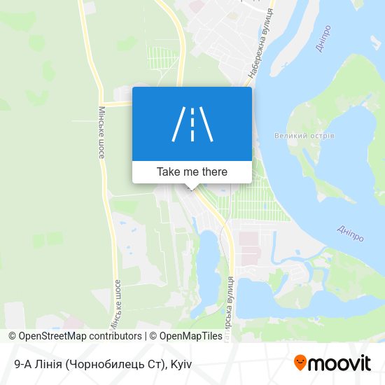 9-А Лінія (Чорнобилець Ст) map