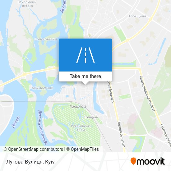 Лугова Вулиця map