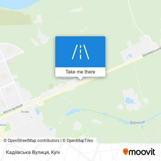 Карта Кадіївська Вулиця