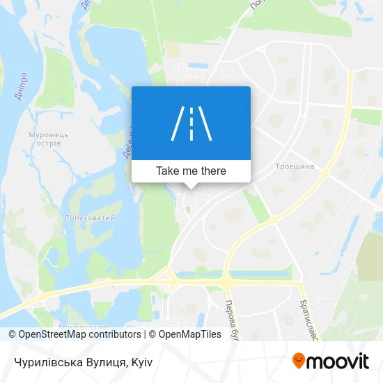 Карта Чурилівська Вулиця