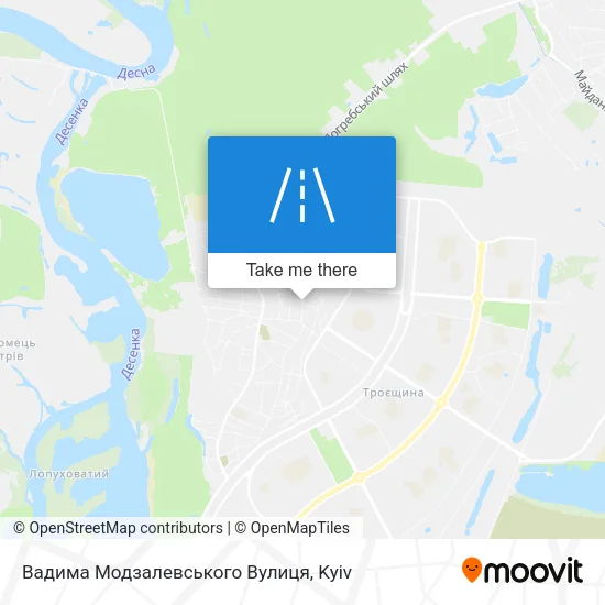 Карта Вадима Модзалевського Вулиця