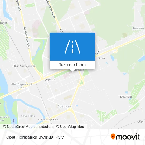 Карта Юрія Поправки Вулиця