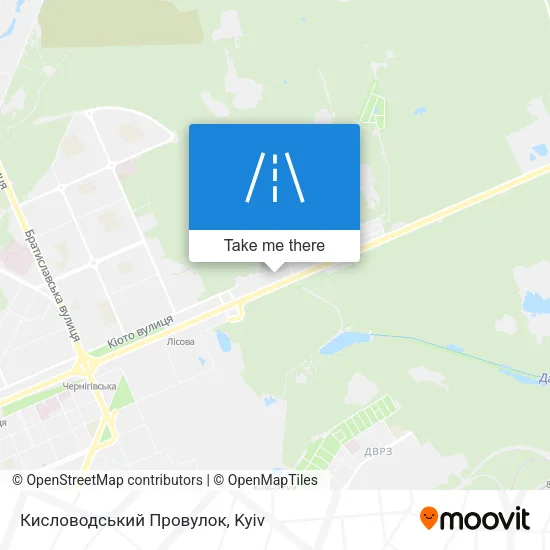 Карта Кисловодський Провулок
