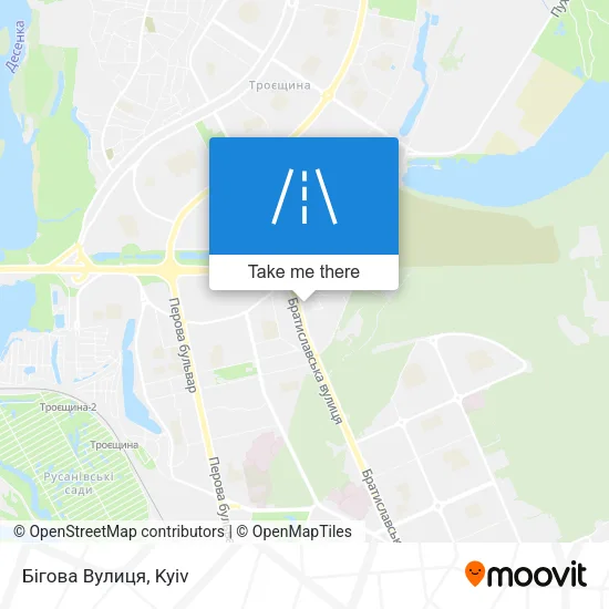 Карта Бігова Вулиця
