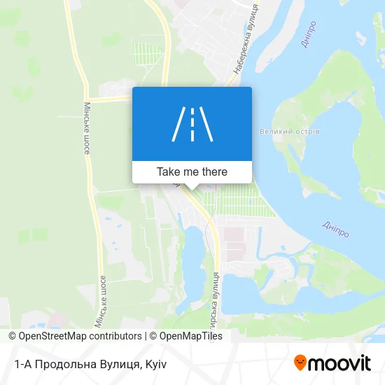 Карта 1-А Продольна Вулиця