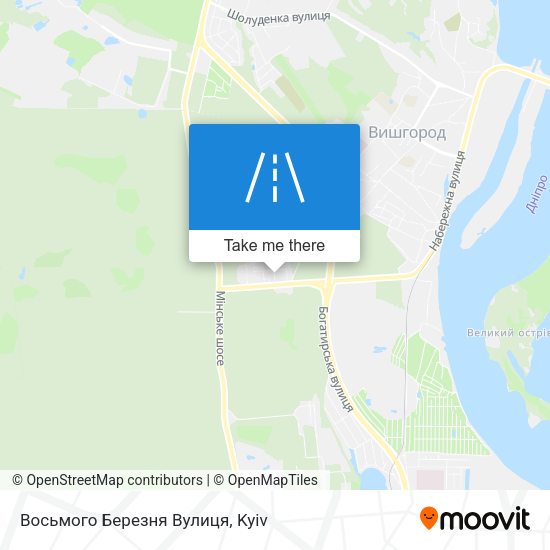 Восьмого Березня Вулиця map