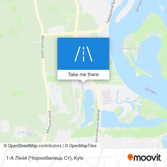 Карта 1-А Лінія (Чорнобилець Ст)