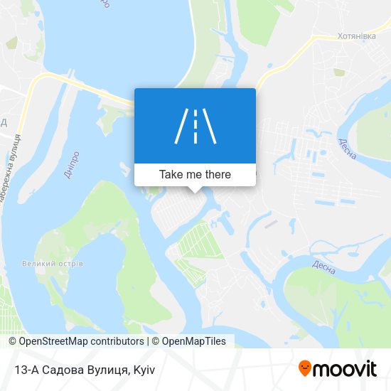 13-А Садова Вулиця map
