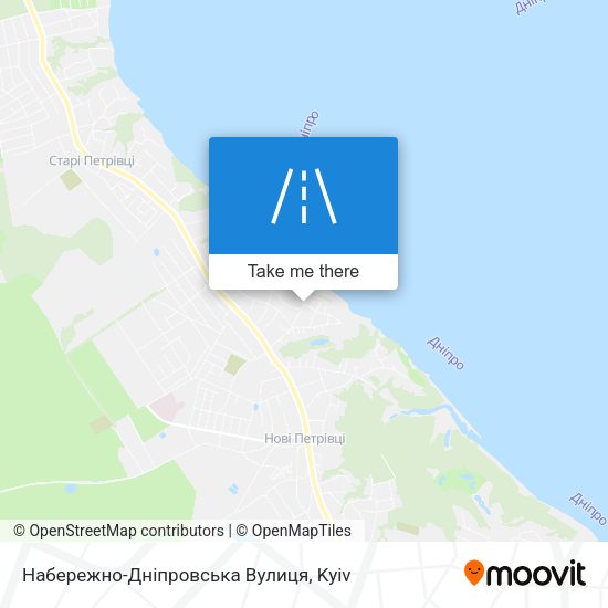 Набережно-Дніпровська Вулиця map