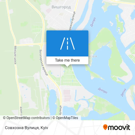 Карта Совхозна Вулиця