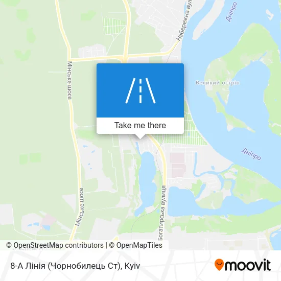 Карта 8-А Лінія (Чорнобилець Ст)