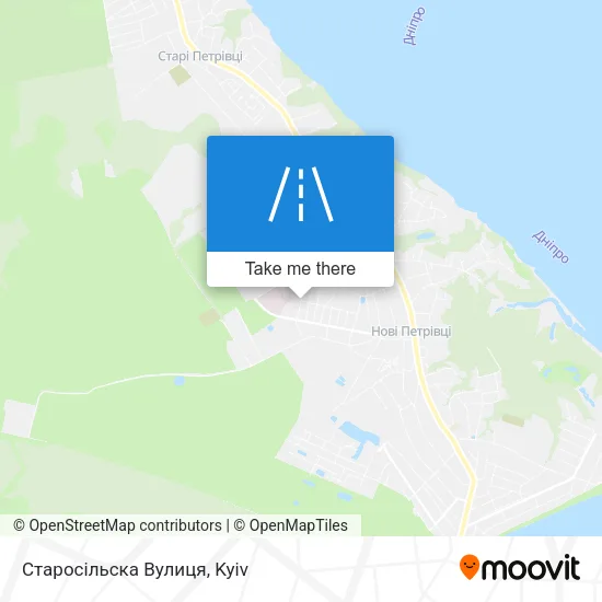 Карта Старосільска Вулиця