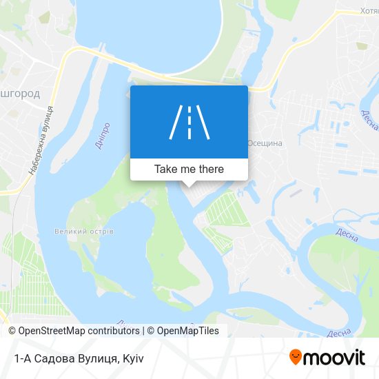 1-А Садова Вулиця map