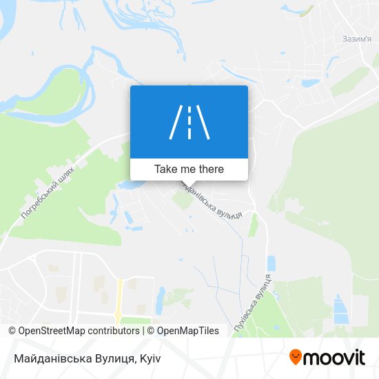 Майданівська Вулиця map