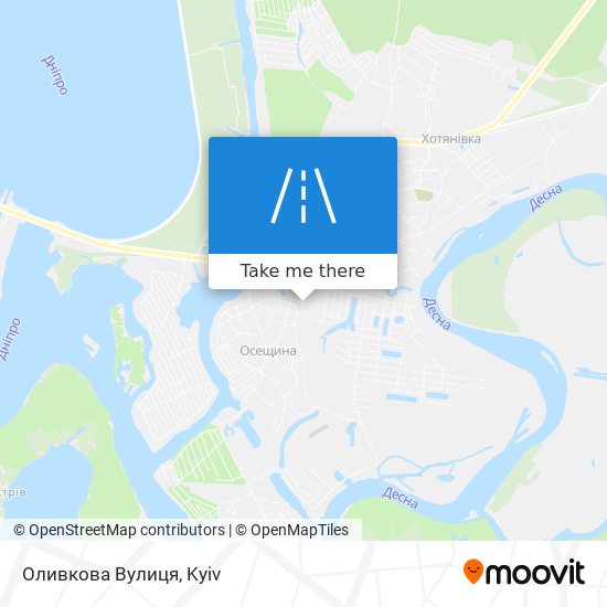 Карта Оливкова Вулиця