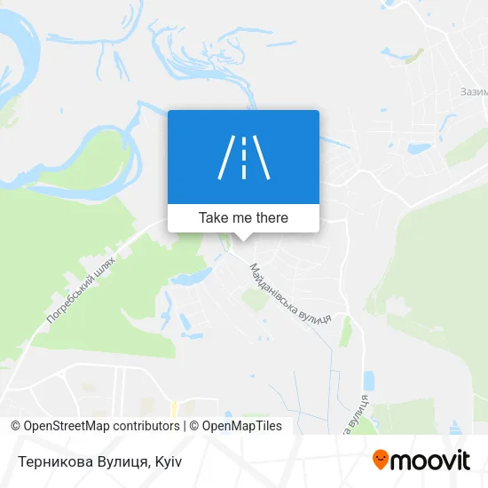 Карта Терникова Вулиця