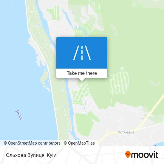Карта Ольхова Вулиця