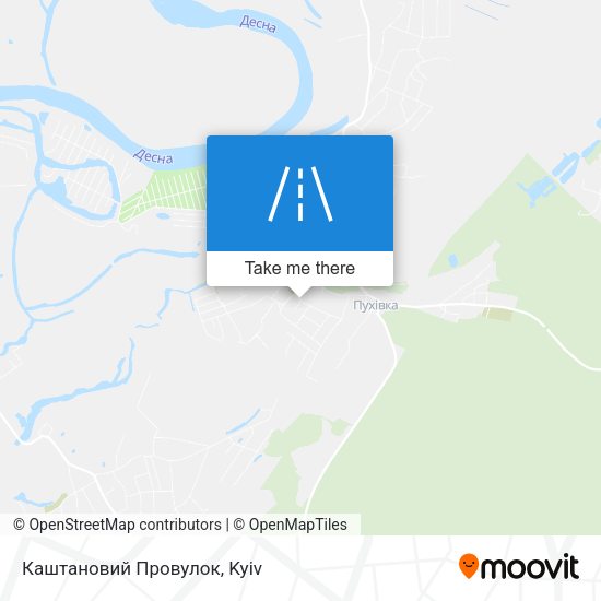 Каштановий Провулок map