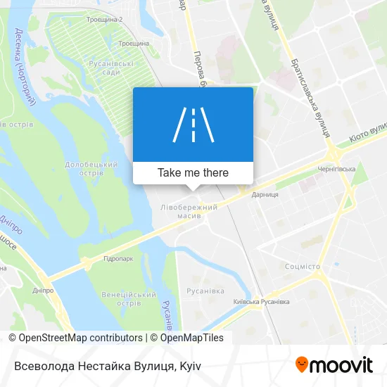 Карта Всеволода Нестайка Вулиця