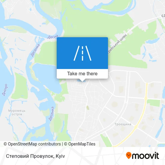 Карта Степовий Провулок
