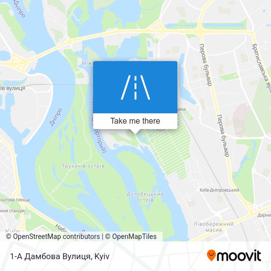 Карта 1-А Дамбова Вулиця