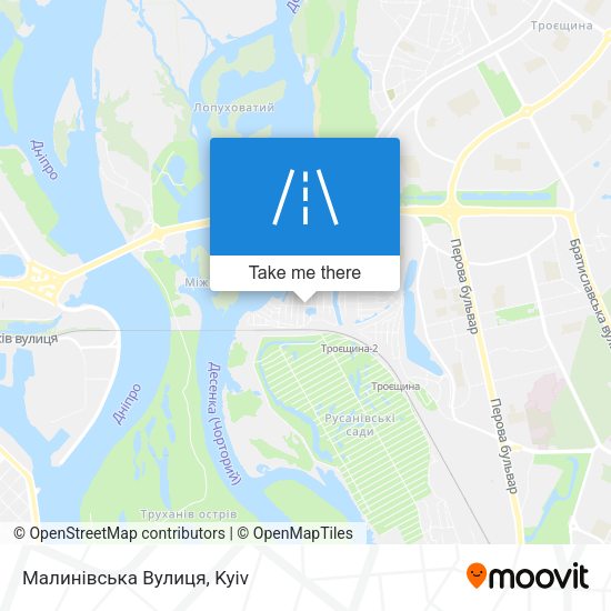 Малинівська Вулиця map