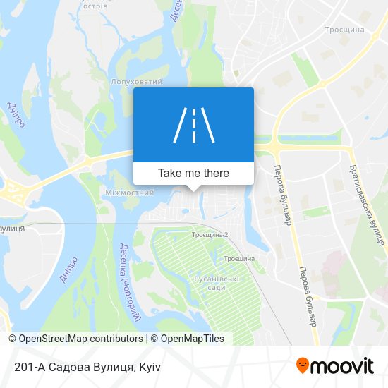 201-А Садова Вулиця map