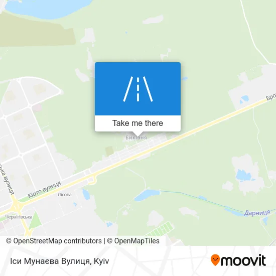 Карта Іси Мунаєва Вулиця