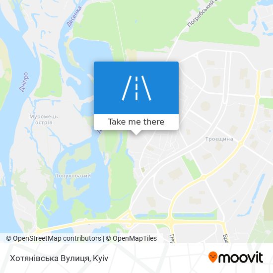 Хотянівська Вулиця map