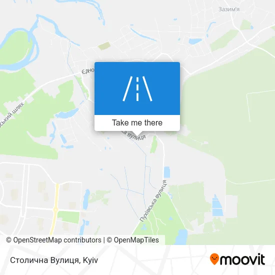 Карта Столична Вулиця