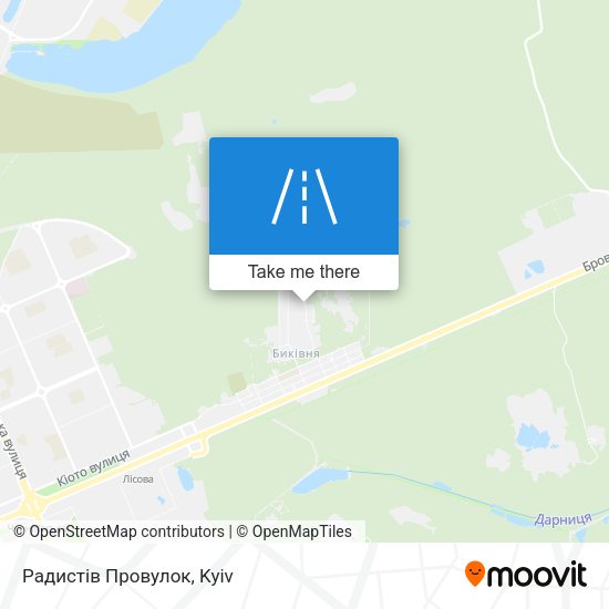 Радистів Провулок map