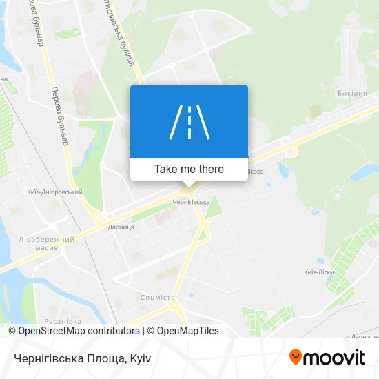 Карта Чернігівська Площа
