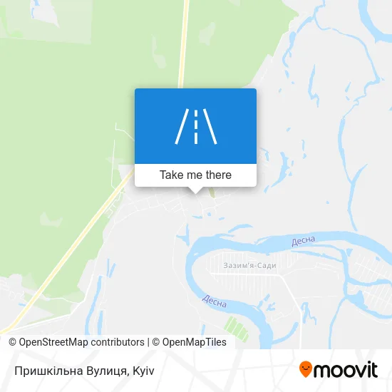 Карта Пришкільна Вулиця