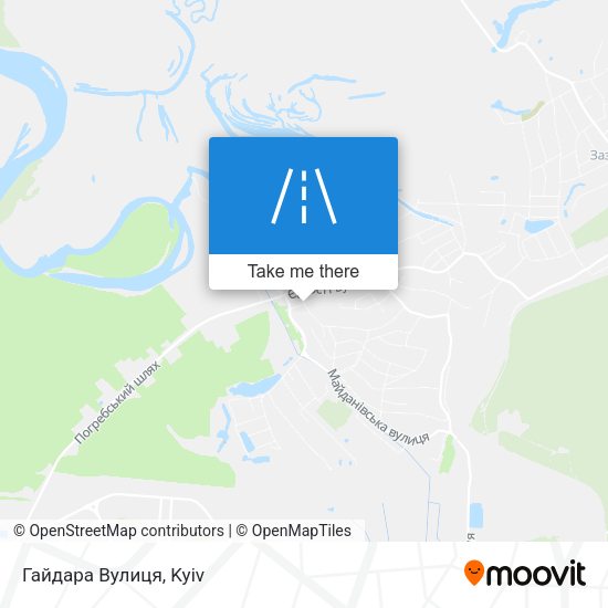 Карта Гайдара Вулиця