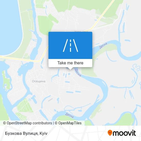 Карта Бузкова Вулиця