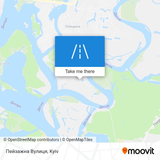 Пейзажна Вулиця map