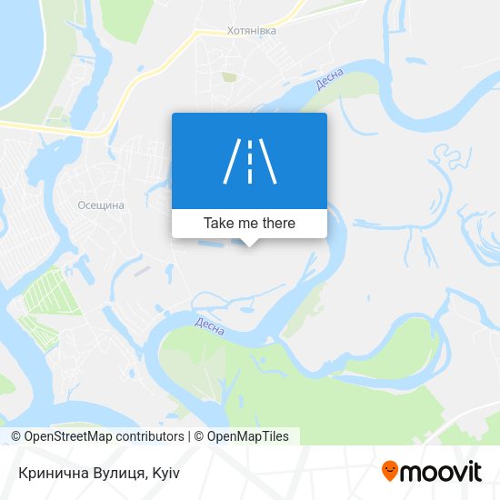 Кринична Вулиця map