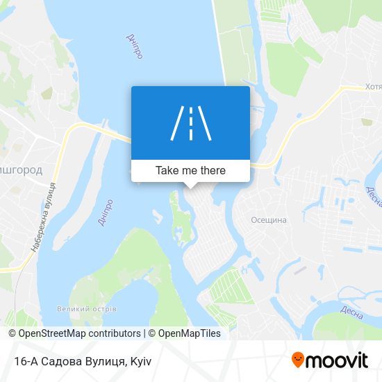 16-А Садова Вулиця map