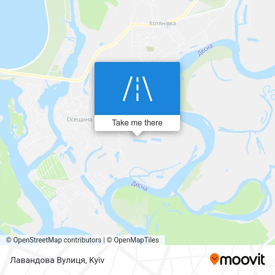 Карта Лавандова Вулиця