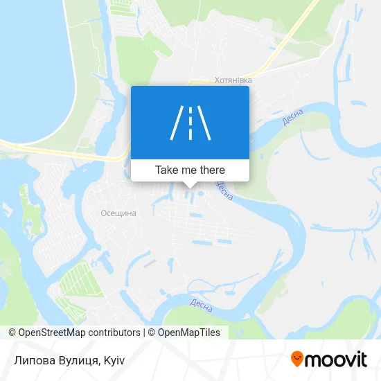 Карта Липова Вулиця