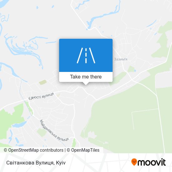 Карта Світанкова Вулиця